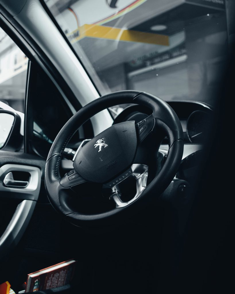 Interior shot with new windscreen replacement
