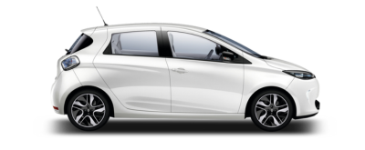Renault Zoe on transparent background