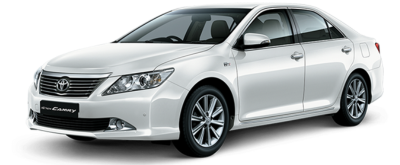 Toyota Camry on transparent background