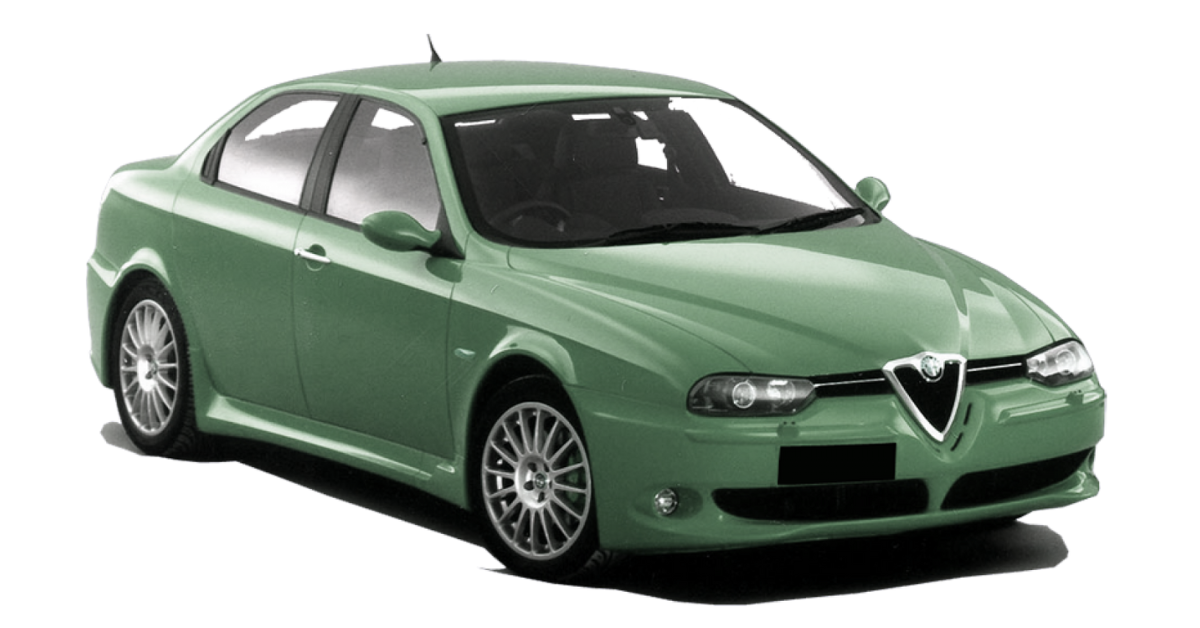 Alfa Romeo 156 on transparent background