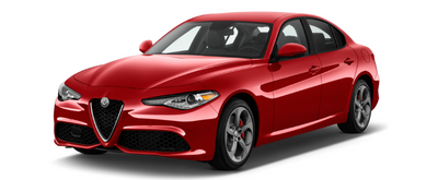Alfa Romeo Giulia on transparent background