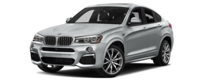 BMW X4 on transparent background