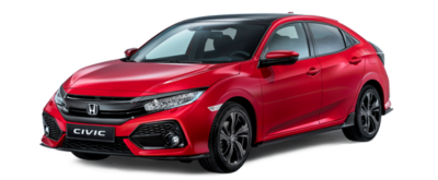 Honda Civic on transparent background