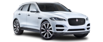 Jaguar F-Pace on transparent background