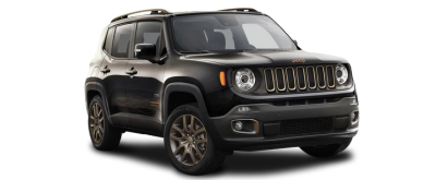 Jeep Renegade on transparent background