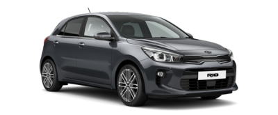 Kia Rio on transparent background