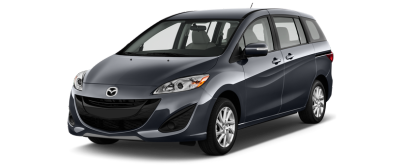 Mazda 5 on transparent background