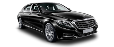 Mercedes S Class on transparent background