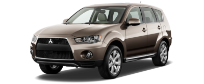 Mitsubishi Outlander on transparent background