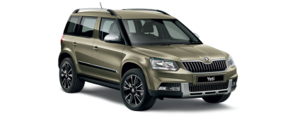 Skoda Yeti on transparent background