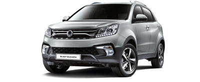 SsangYong Korando on transparent background