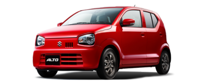 Suzuki Alto on transparent background